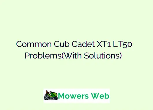 Common Cub Cadet XT1 LT50 Problems