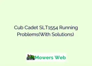 Cub Cadet SLT1554 Running Problems
