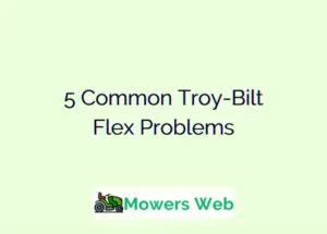 Troy-Bilt Flex Problems
