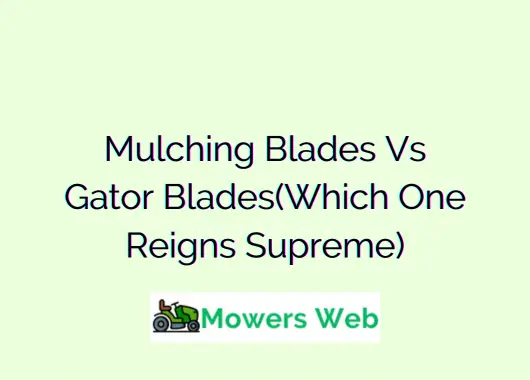 Mulching Blades Vs Gator Blades