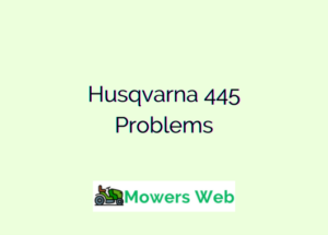 Husqvarna 445 Problems