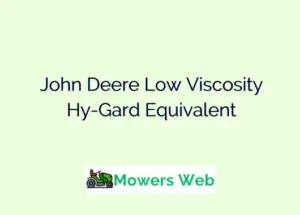 John Deere Low Viscosity Hy-Gard Equivalent