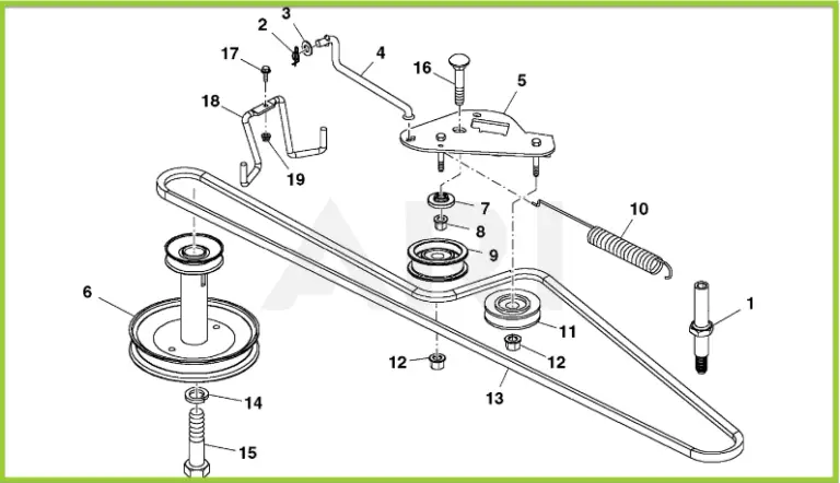 How To Replace Mower Belt On John Deere D130 Diagram