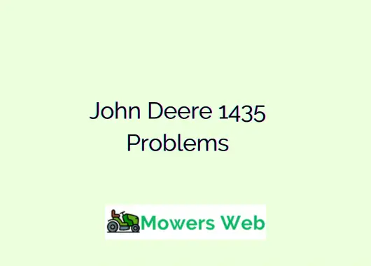 John Deere 1435 Problems