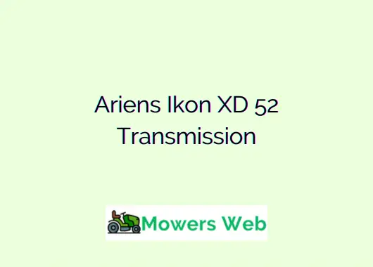Ariens Ikon XD 52 Transmission