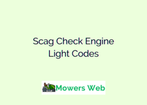 Scag Check Engine Light Codes