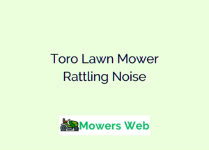 Toro Lawn Mower Rattling Noise