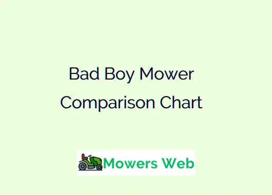 Bad Boy Mower Comparison Chart