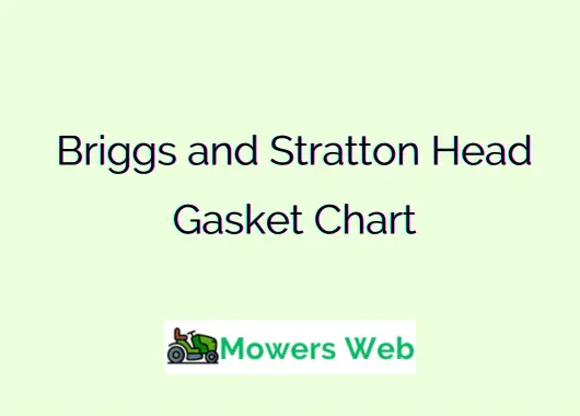 Briggs and Stratton Head Gasket Chart