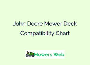 John Deere Mower Deck Compatibility Chart