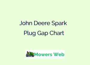 John Deere Spark Plug Gap Chart