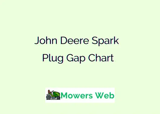 John Deere Spark Plug Gap Chart