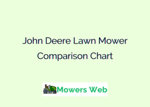 John Deere Lawn Mower Comparison Chart