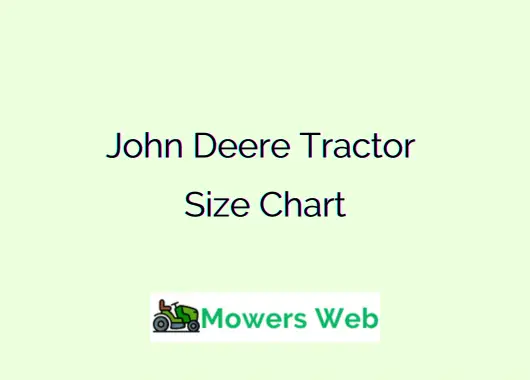 John Deere Tractor Size Chart