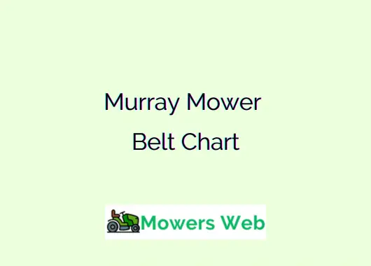 Murray Mower Belt Chart