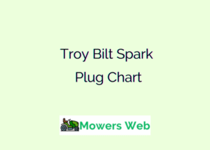 Troy Bilt Spark Plug Chart