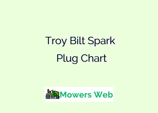 Troy Bilt Spark Plug Chart