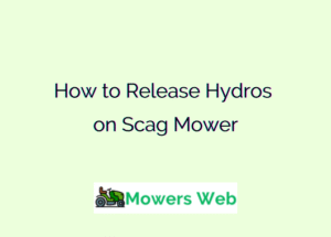 How to Release Hydros on Scag Mower