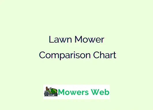 Lawn Mower Comparison Chart