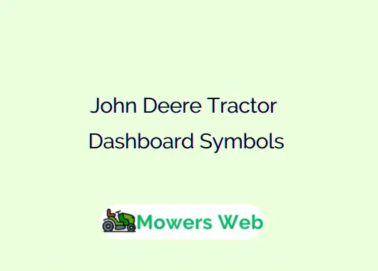 John Deere Tractor Dashboard Symbols