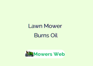 Lawn Mower Burns Oil