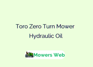Toro Zero Turn Mower Hydraulic Oil