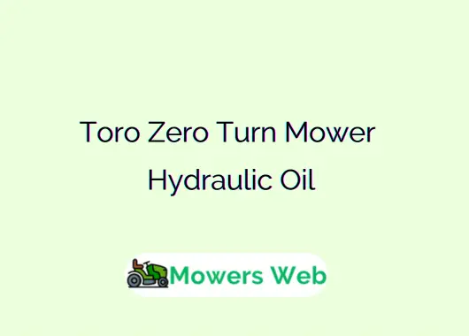 Toro Zero Turn Mower Hydraulic Oil