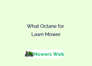 What Octane for Lawn Mower