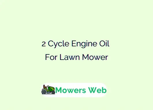 2 Cycle Engine Oil for Lawn Mower