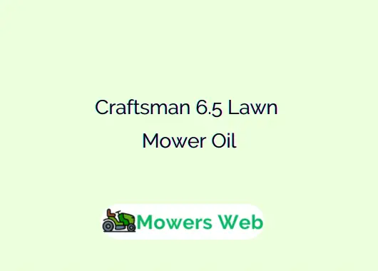 Craftsman 6.5 Lawn Mower Oil