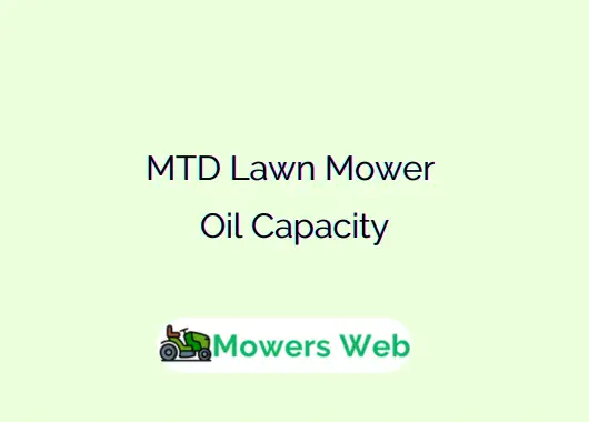 MTD Lawn Mower Oil Capacity