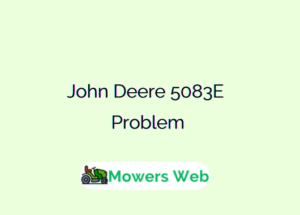 John Deere 5083E Problem