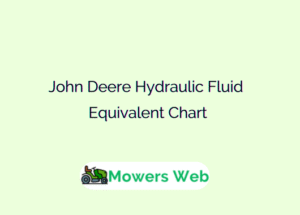 John Deere Hydraulic Fluid Equivalent Chart