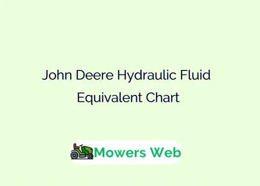 John Deere Hydraulic Fluid Equivalent Chart