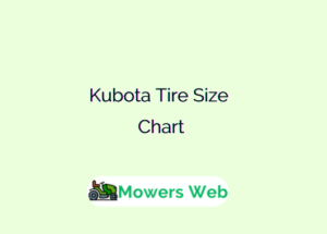 Kubota Tire Size Chart