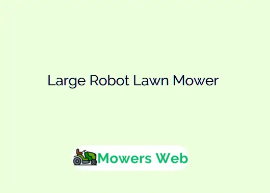 Large Robot Lawn Mower