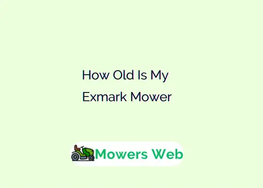 How Old Is My Exmark Mower