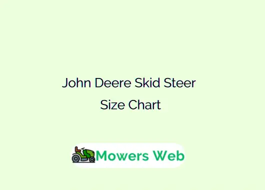 John Deere Skid Steer Size Chart