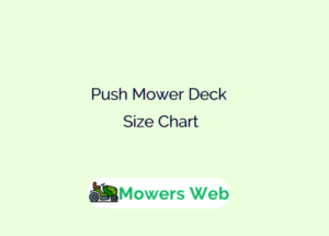Push Mower Deck Size Chart