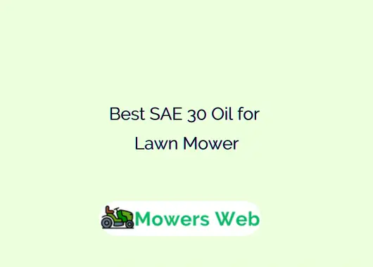 Best SAE 30 Oil for Lawn Mower
