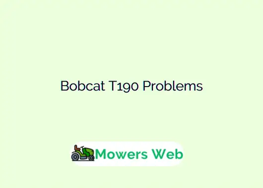 Bobcat T190 Problems
