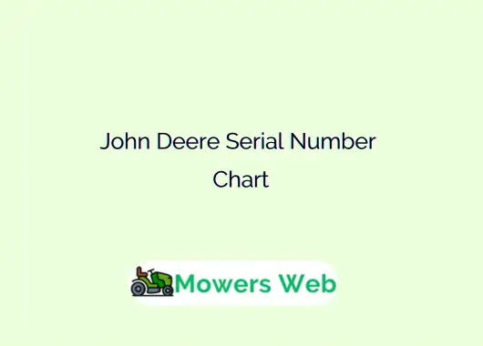 John Deere Serial Number Chart