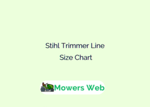 Stihl Trimmer Line Size Chart