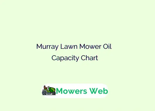 Murray Lawn Mower Oil Capacity Chart