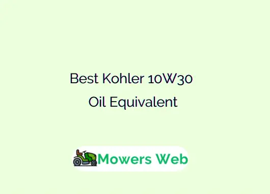 Best Kohler 10W30 Oil Equivalent