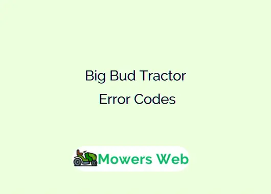 Big Bud Tractor Error Codes