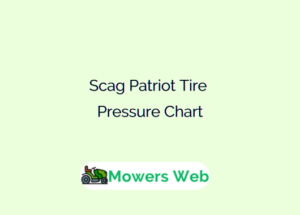Scag Patriot Tire Pressure Chart