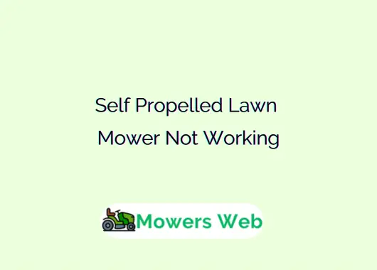Self Propelled Lawn Mower Not Working