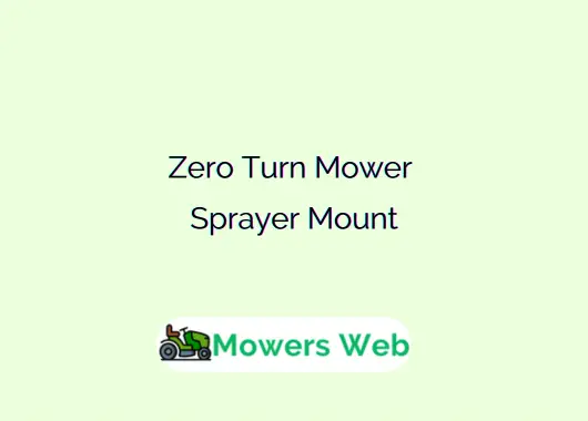 Zero Turn Mower Sprayer Mount