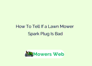 How To Tell If a Lawn Mower Spark Plug Is Bad